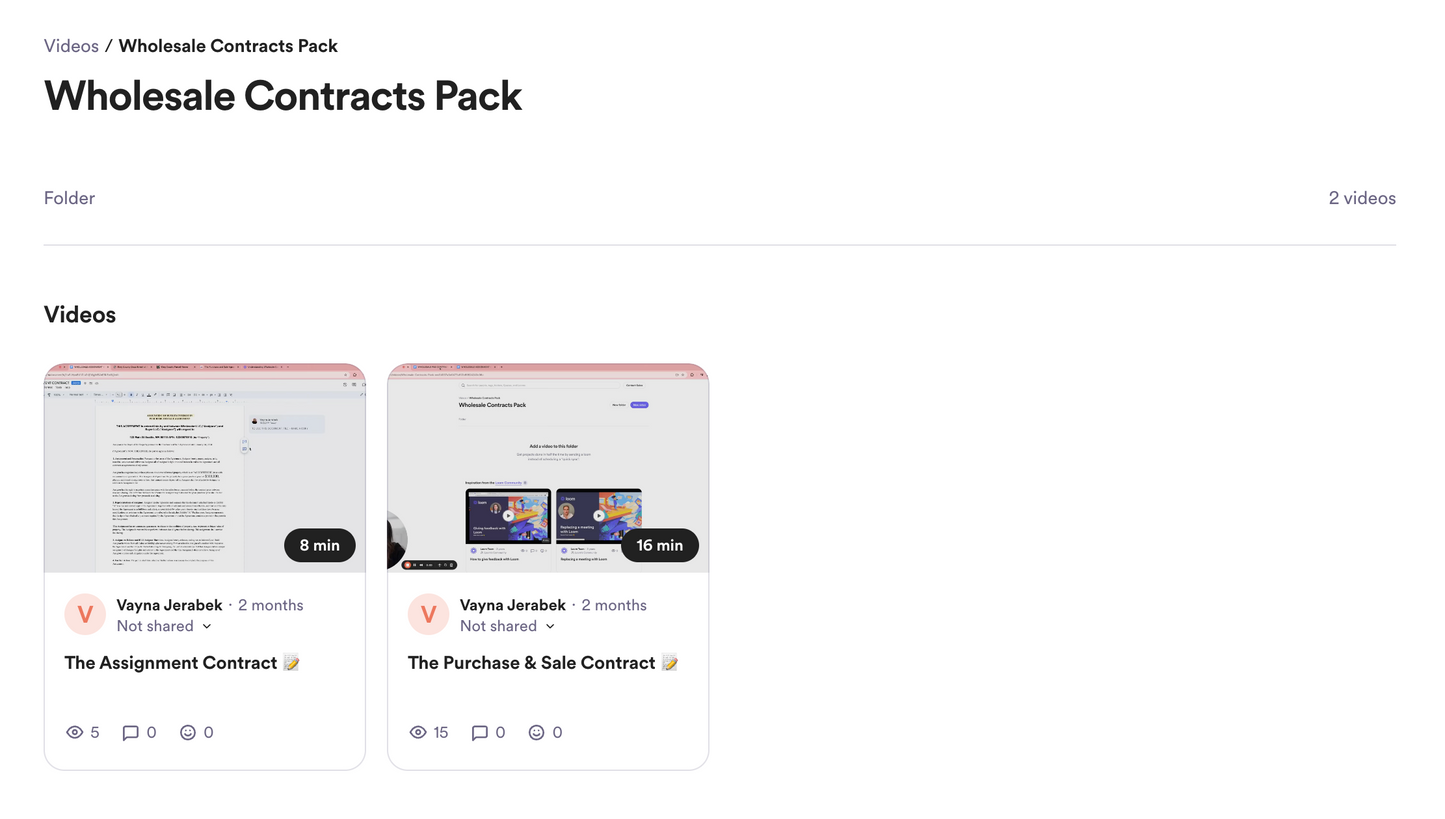 Wholesale Contract Pack
